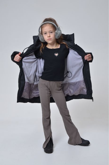 Стьогана зимова куртка для дівчинки