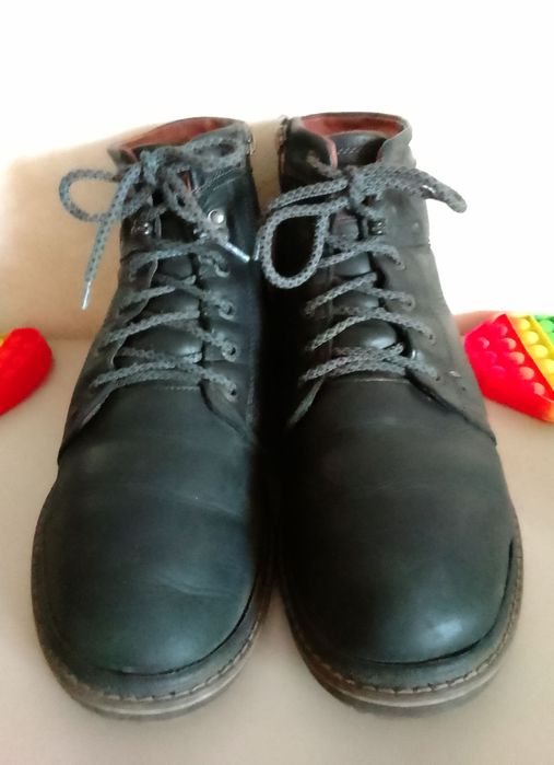 Зимние ботинки из натуральной кожи. Made in Germany. Размер 42 (27 см)