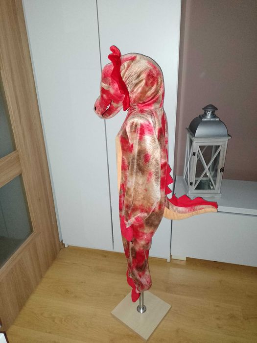 NOWY strój karnawałowy DINOZAURA SMOKA przebranie kostium 122/128 (130