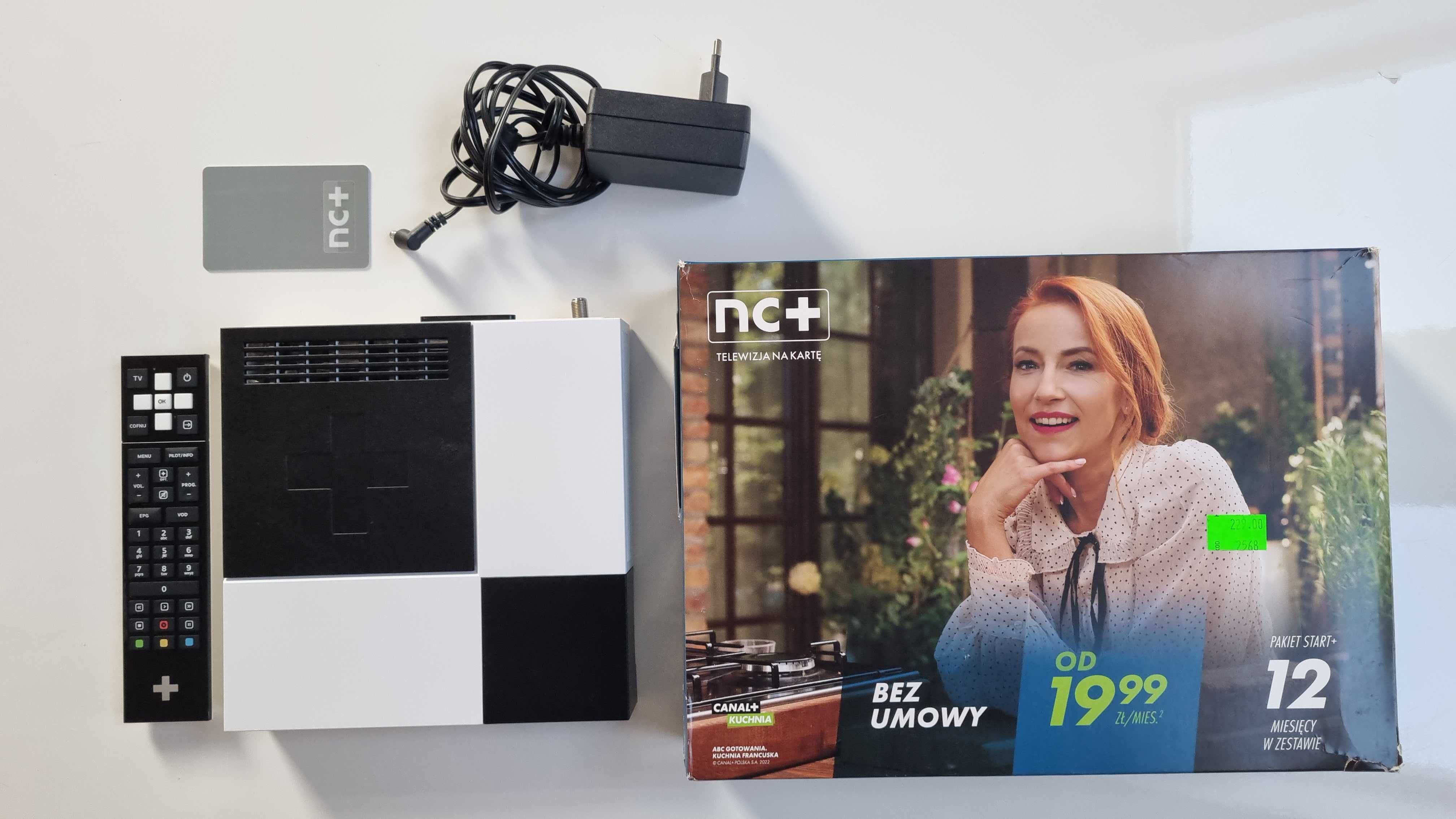 Dekoder telewizji satelitarnej na kartę NC+, na doładowanie - PREPAID