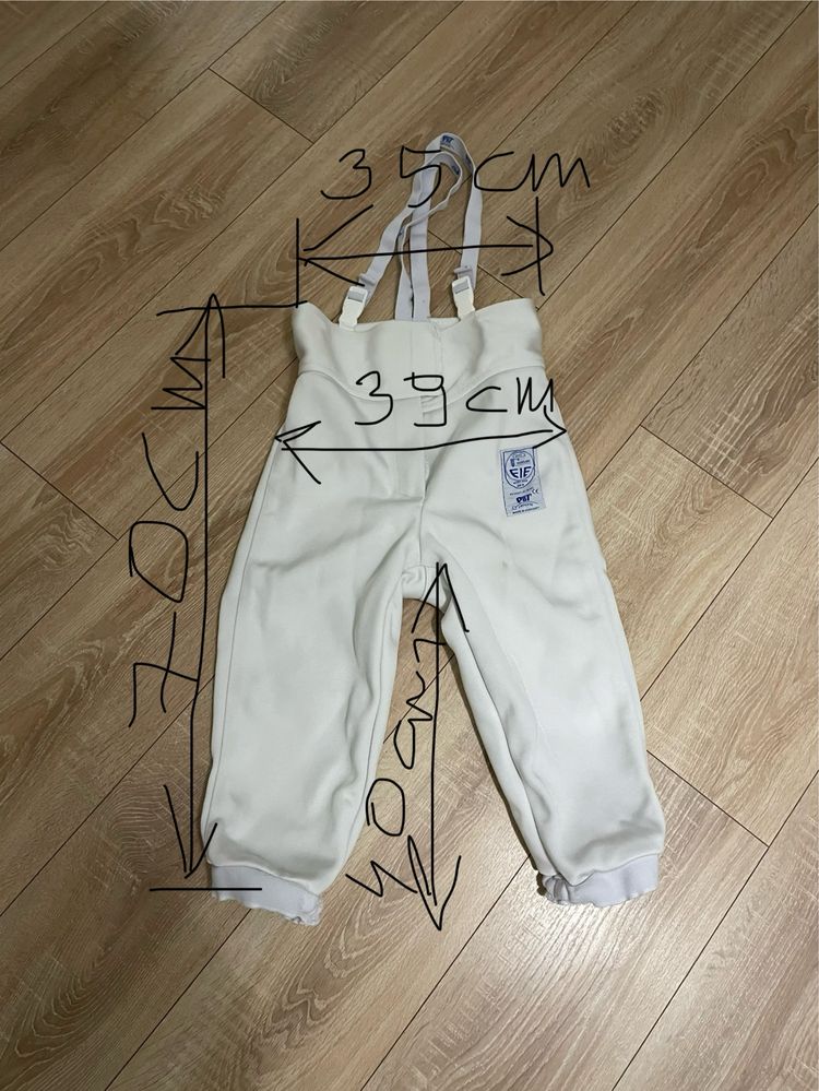 Spodnie szermiercze PBT 800N dla dziewczynki na 164