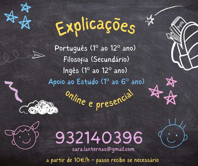 Explicações de Filosofia / Português e Inglês em Lisboa e Cascais