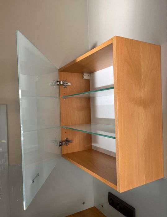 Zestaw szafek kuchennych stolarz solidne unikatowe fornir bukowy