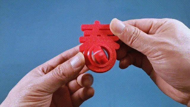 Brinquedo Giratório "Spring Fortune" para Sorte e Bom Ano Novo