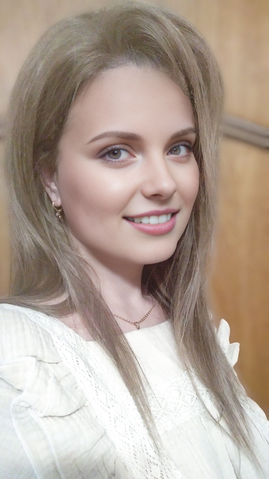100%натуральные волосы 45см пепельно-русые. Парик. Любой пробор/ сетка