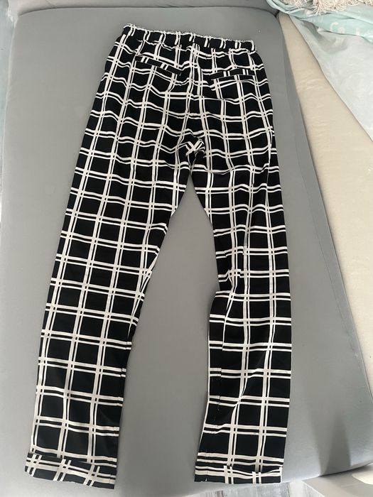 штаны легкие в клеточку