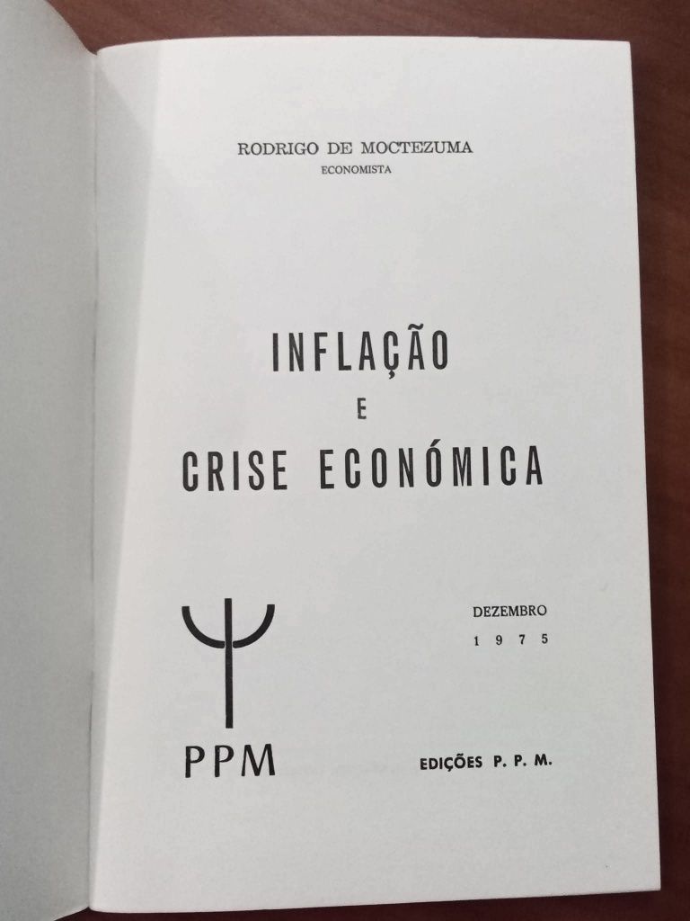 Inflação e Crise Económica - Edições PPM