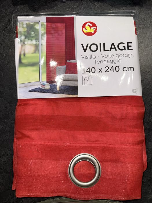 Zasłona czerwona 140x240