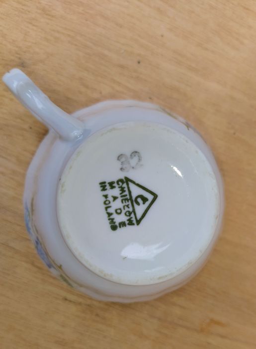 Filiżanki Ćmielów porcelanowa