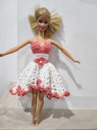 Vestidos em crochê para Barbie