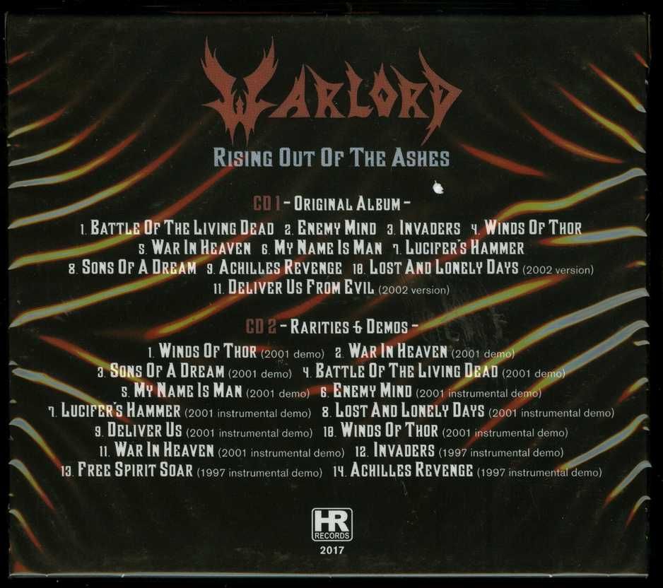 Warlord - Rising Out Of The Ashes 2CD (Novo/Selado)