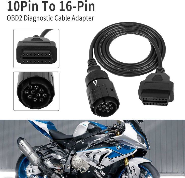 Adapter przejściówka kabel OBD2 10pin bmw