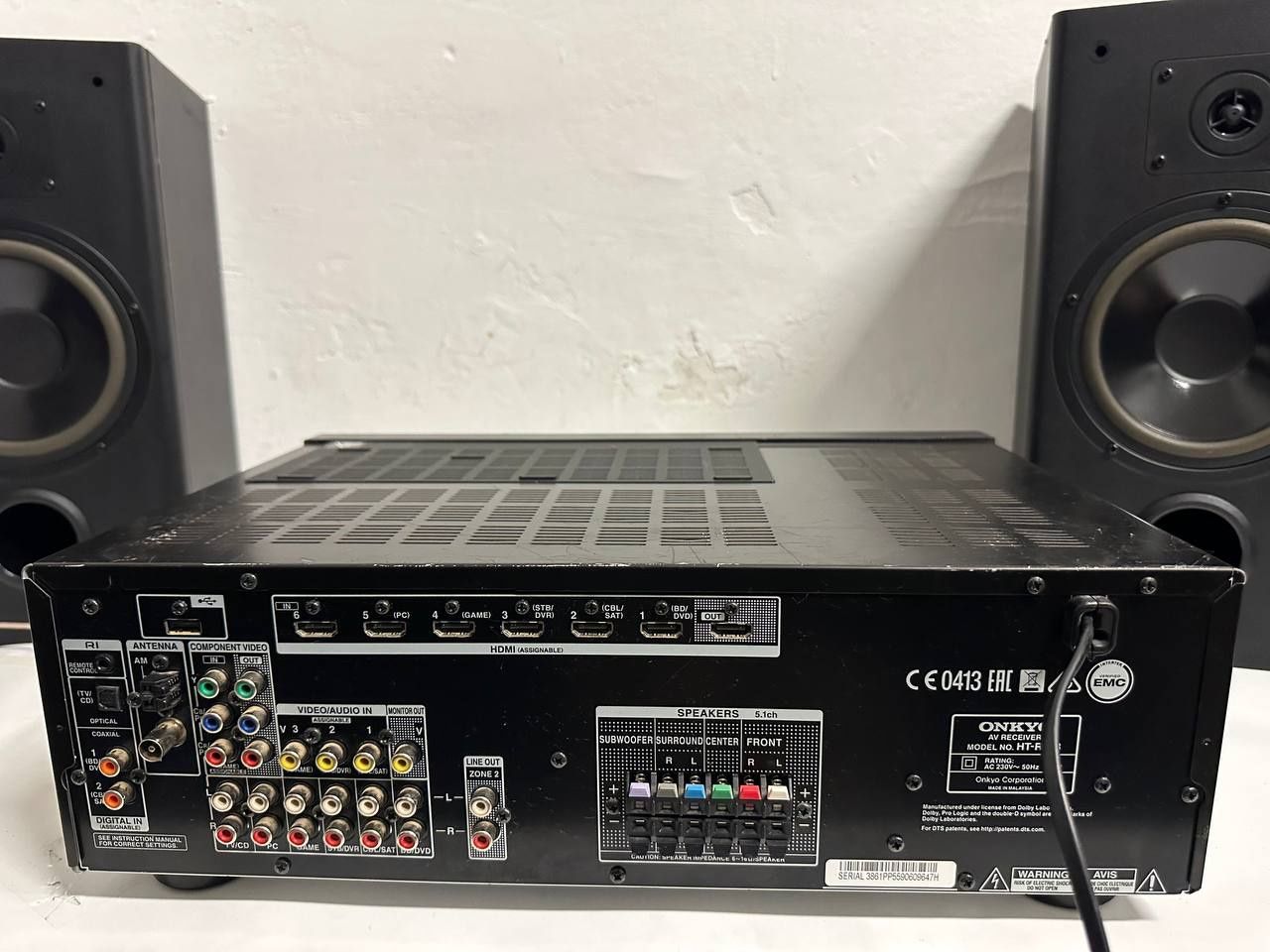 5.1 Amplituner Onkyo HT-R393, 5*110Watt, HDMI, Bluetooth