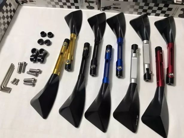 Espelhos retrovisor pequeno para honda cbr cb hornet e outros modelos