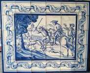 Painel de azulejos de decoração para parede.