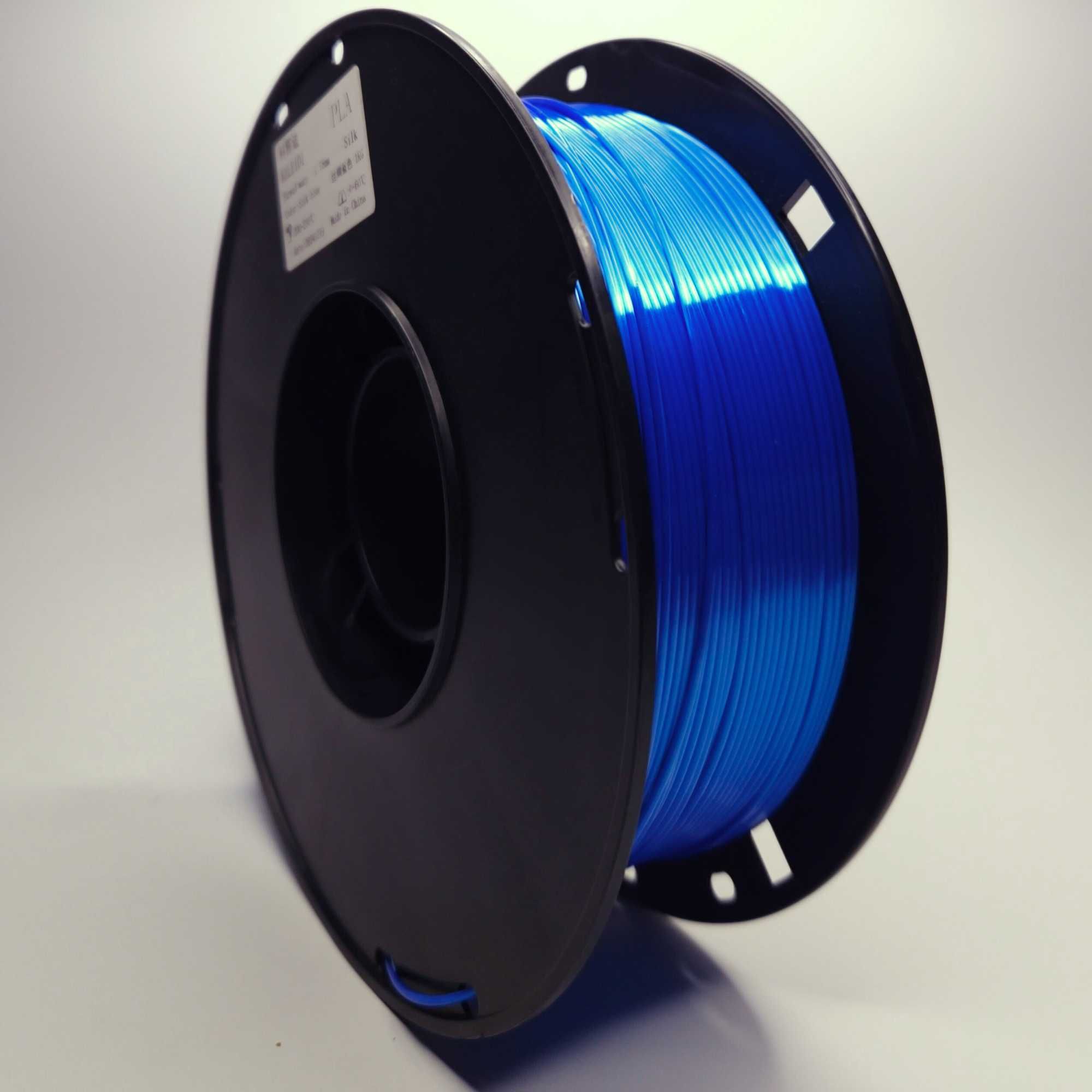 Filament 3D PLA 1kg 1.75mm Błyszczący Niebieski (Silk) do AMS lite