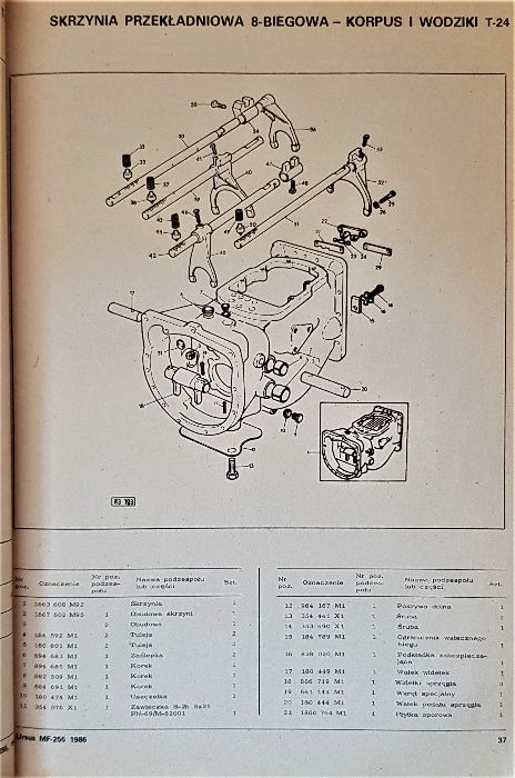 Ursus MF 255 katalog części zamiennych