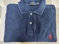 Polo manga curta azul marca Polo Ralph Lauren