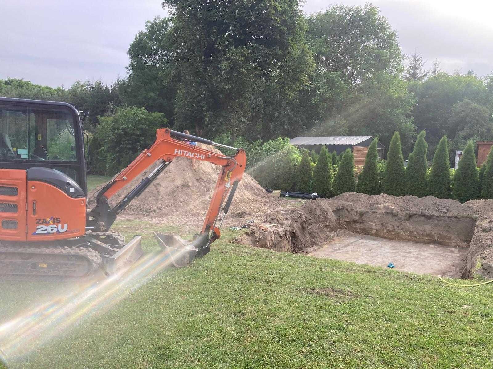Wynajmę koparkę gąsiennicową Hitachi
