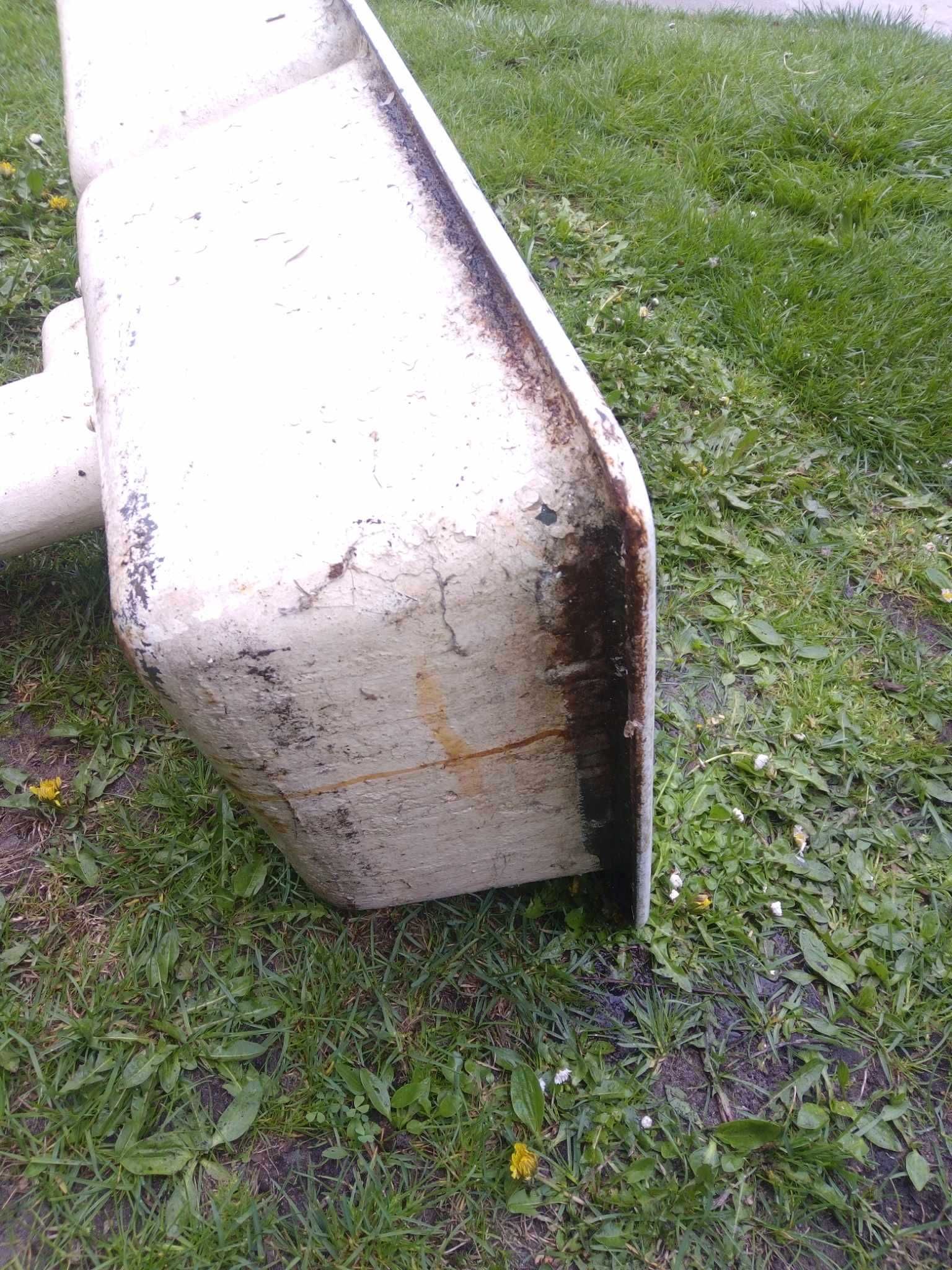Zlewozmywak żeliwny dwukomorowy umywalka żeliwna dwukomorowa zlew PRL