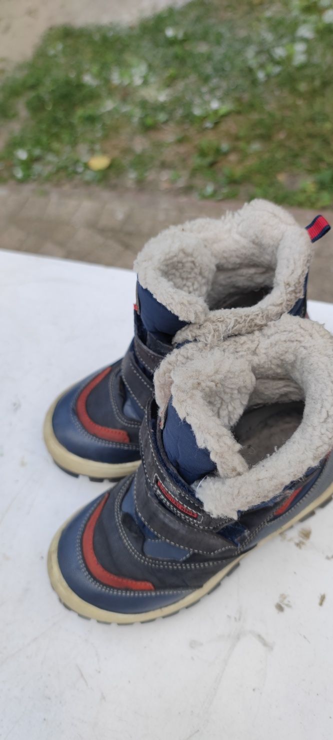 Buty/ kozaki skórzane zimowe dla chlopca  Lasocki - i rozmiar 28