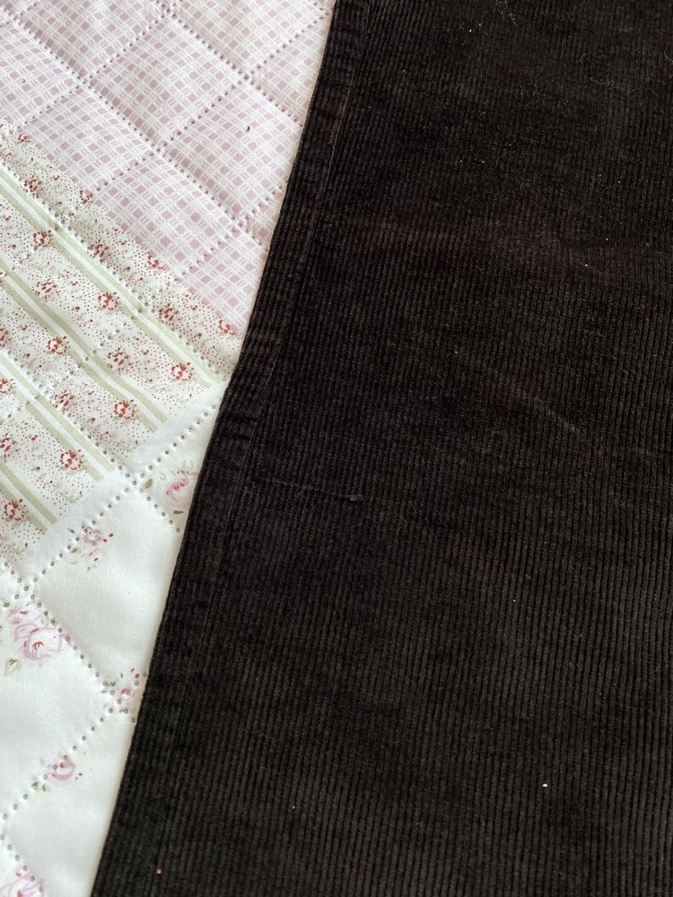 Czarne sztruksowe szerokie spodnie S 36 M 38 nowe st leon vintage