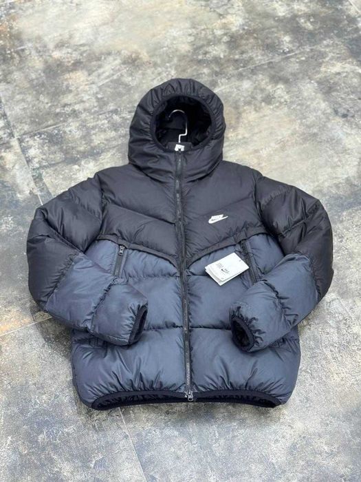 !SALE! Пуховик Nike NSW Storm-Fit Grey/Blue S M L XL XXL найк куртка