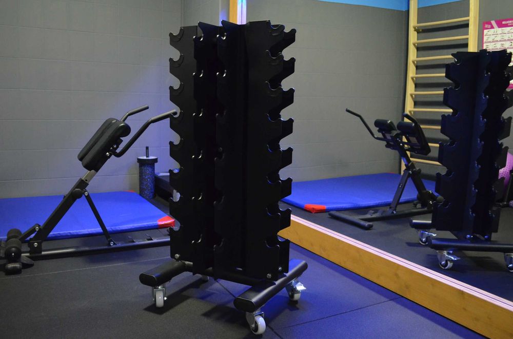 Stojak pionowy na Hantle HEX _ 14 Par_ na kółkach !!!