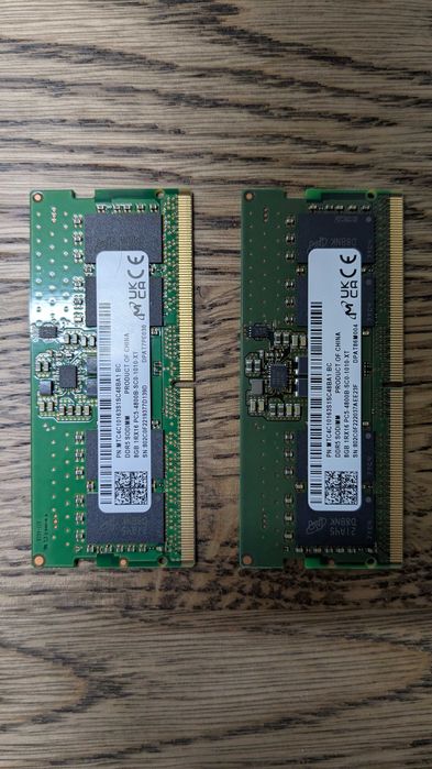 Оперативна пам'ть Micron 8 GB SO DIMM DDR5 4800 MHz
