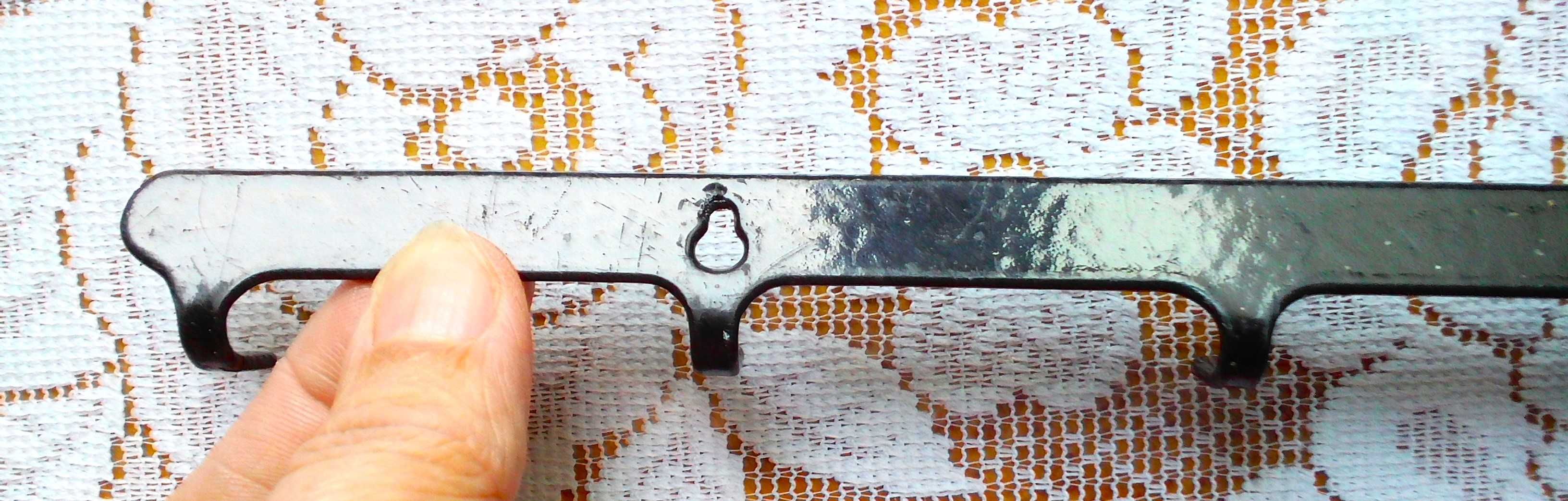 Wieszak drobny kuchenny, warsztatowy długości 33,5 cm, 7 haczyków