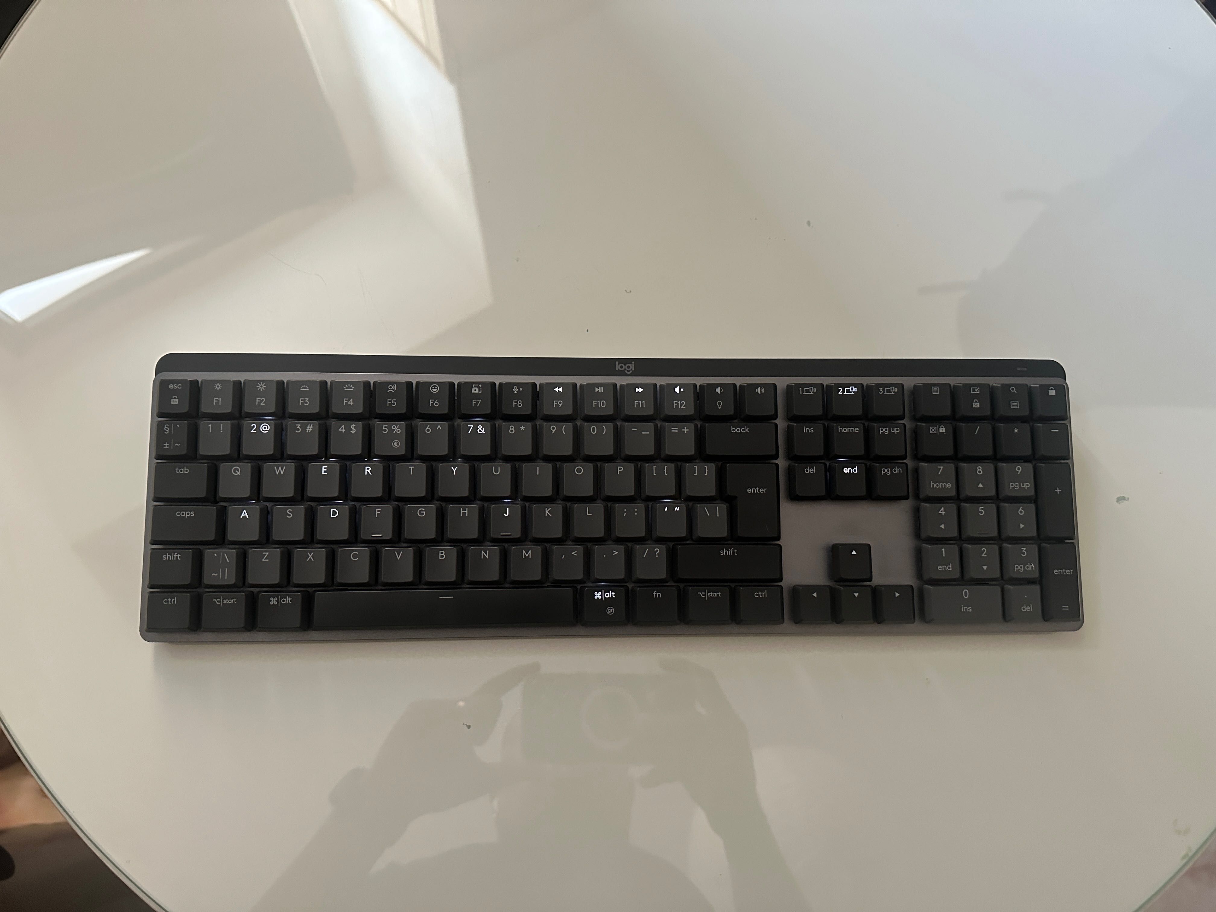 Logitech MX Teclado mecânico sem fios (Idioma Inglês)