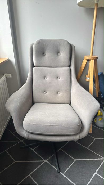 Dwa Fotele Egg Chair Wega F-015 PRL Vintage Mid Century  Uszak!!!