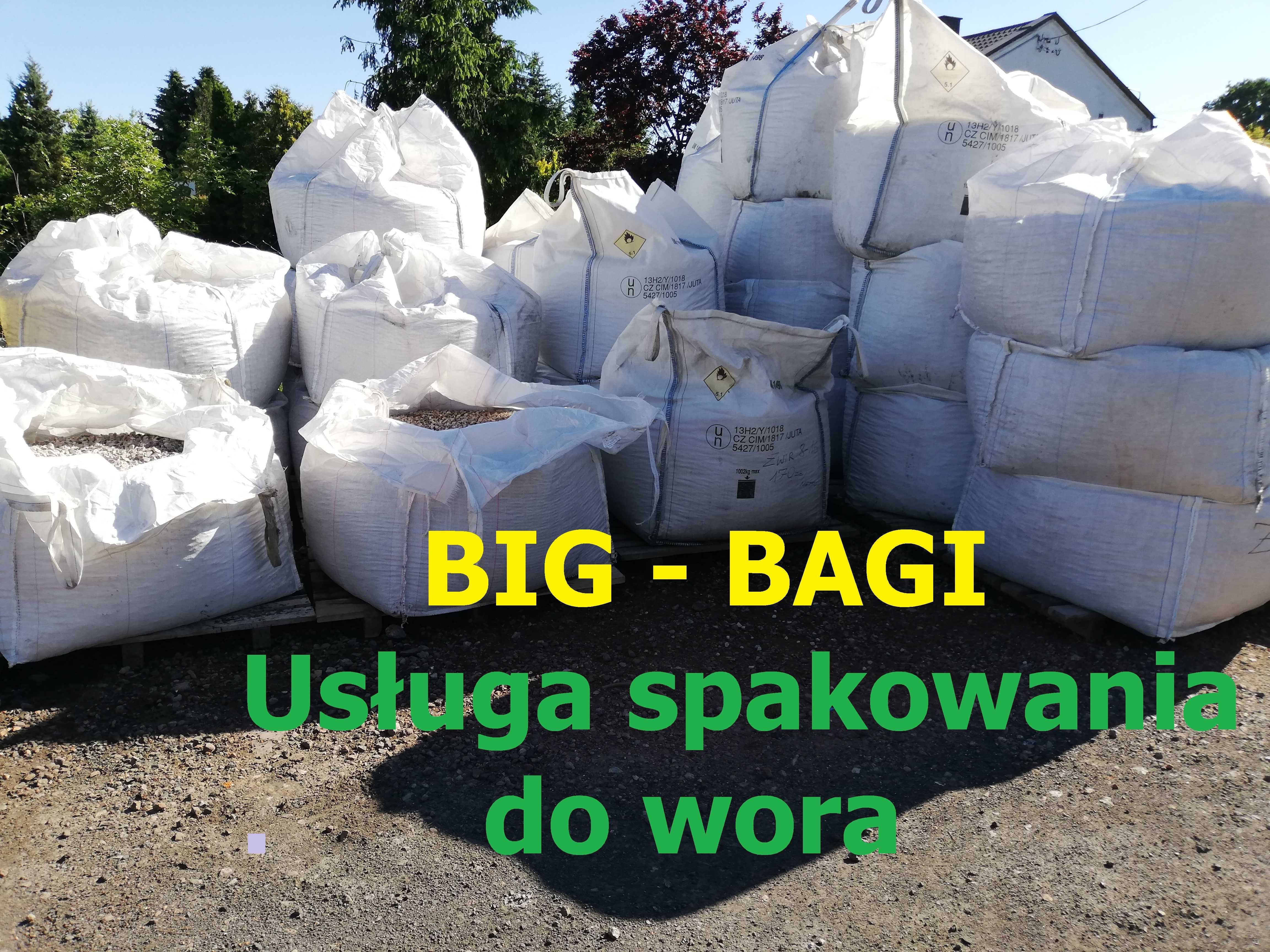 Piasek rzeczny, Piasek rzeczny przesiewany (wiślak), Big Bag, Worki