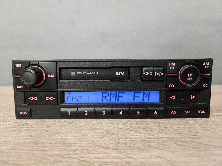 Radio Oryginalne Volkswagen BETA 5 V VW Golf 4 Passat b5, Polo, Gamma