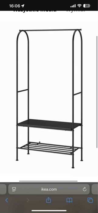 Wieszak na ubrania i buty (IKEA) - Stan idealny!