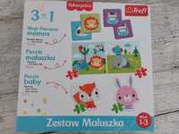 Puzzle zestaw maluszka 3w1 Fisher Price plus gratis