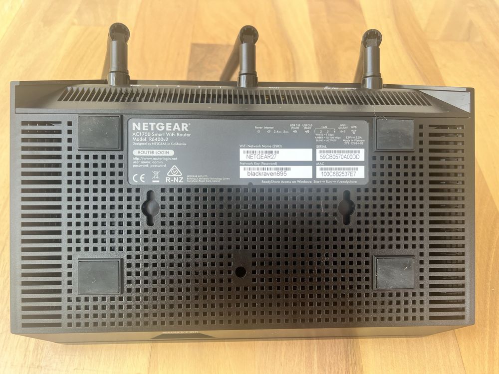 Router wifi Netgear AC1750 model R6400v2 4 wejscia 2 czestotliwosci