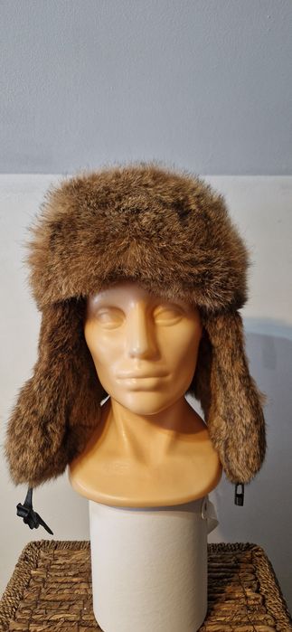 Pilotka z królika rudo-szarego