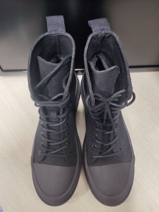 Ботильйони TOMMY JEANS (HILFIGER) tjw foxing canvas boots