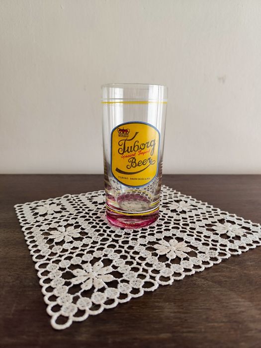 Kolekcjonerska szklaneczka pokal do piwa Tuborg specjal beer  PRL