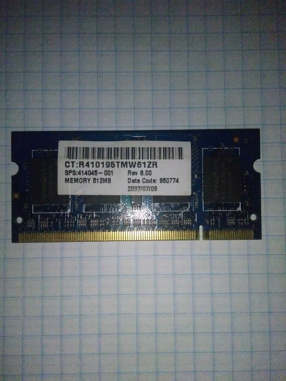 Оперативная память для ноутбука Nanya SODIMM DDR2 1Gb 667MHz