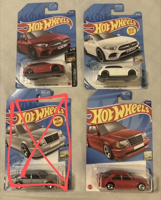 Хот вілс мерседес волчок w124 500 e '19 a-class hot wheels mercedes