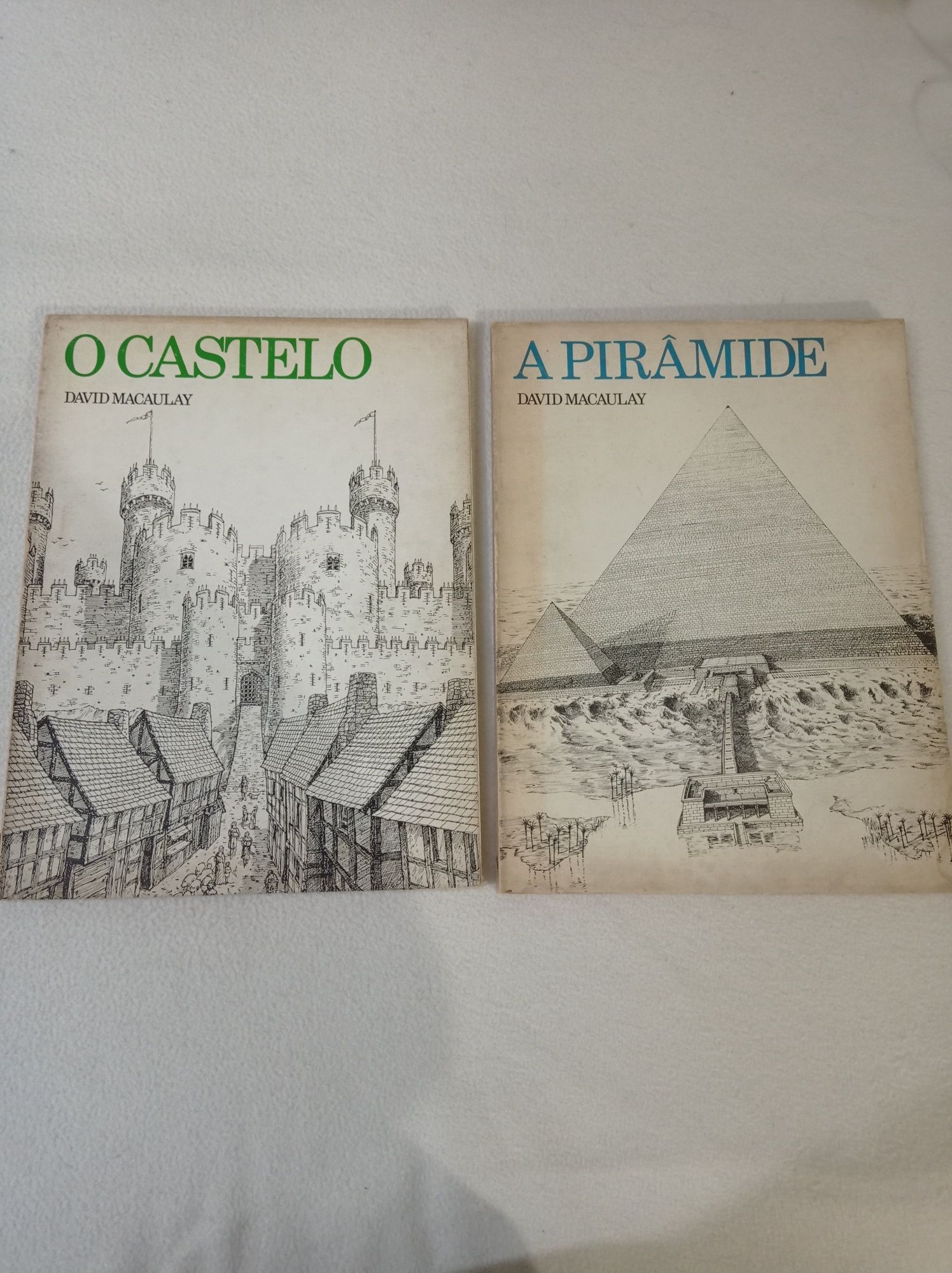 Conjunto 2 livros coleção "ver/ler/aprender" - a pirâmide; o castelo