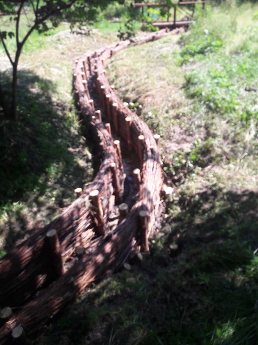 Faszyna, kiszka faszynowa, kołki, pale melioracyjne