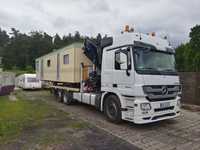 Transport uslugi HDS 13,2m-3tony rozladunek zaladunek kontenery domki