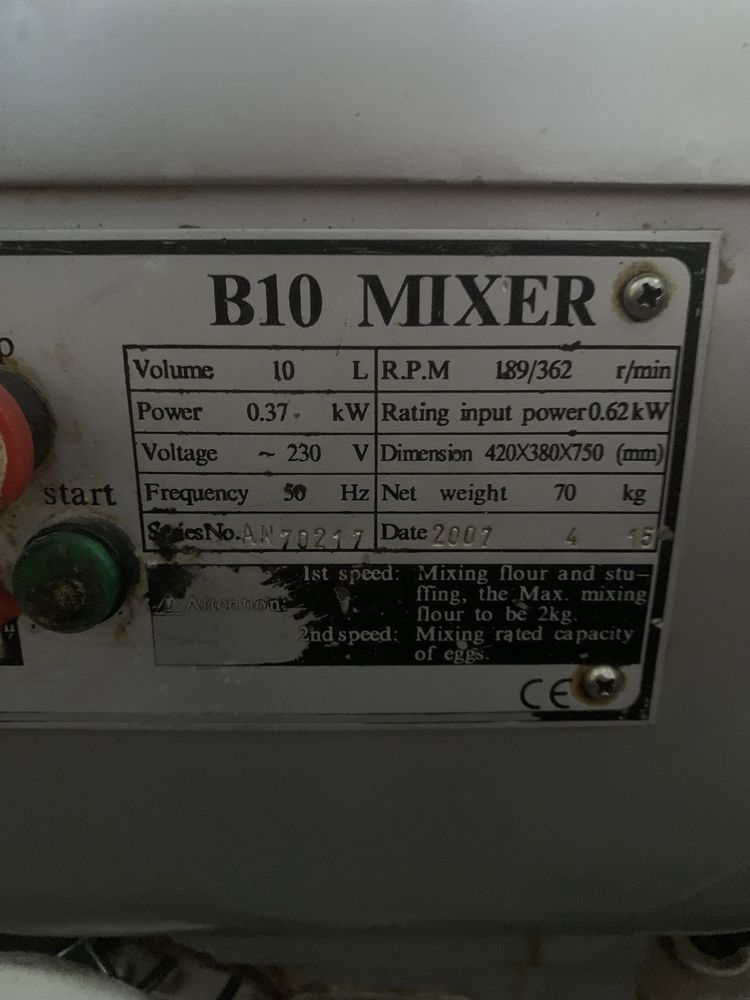 Maszyna Mixer Caterina B10 rok 2007 Cukiernictwo