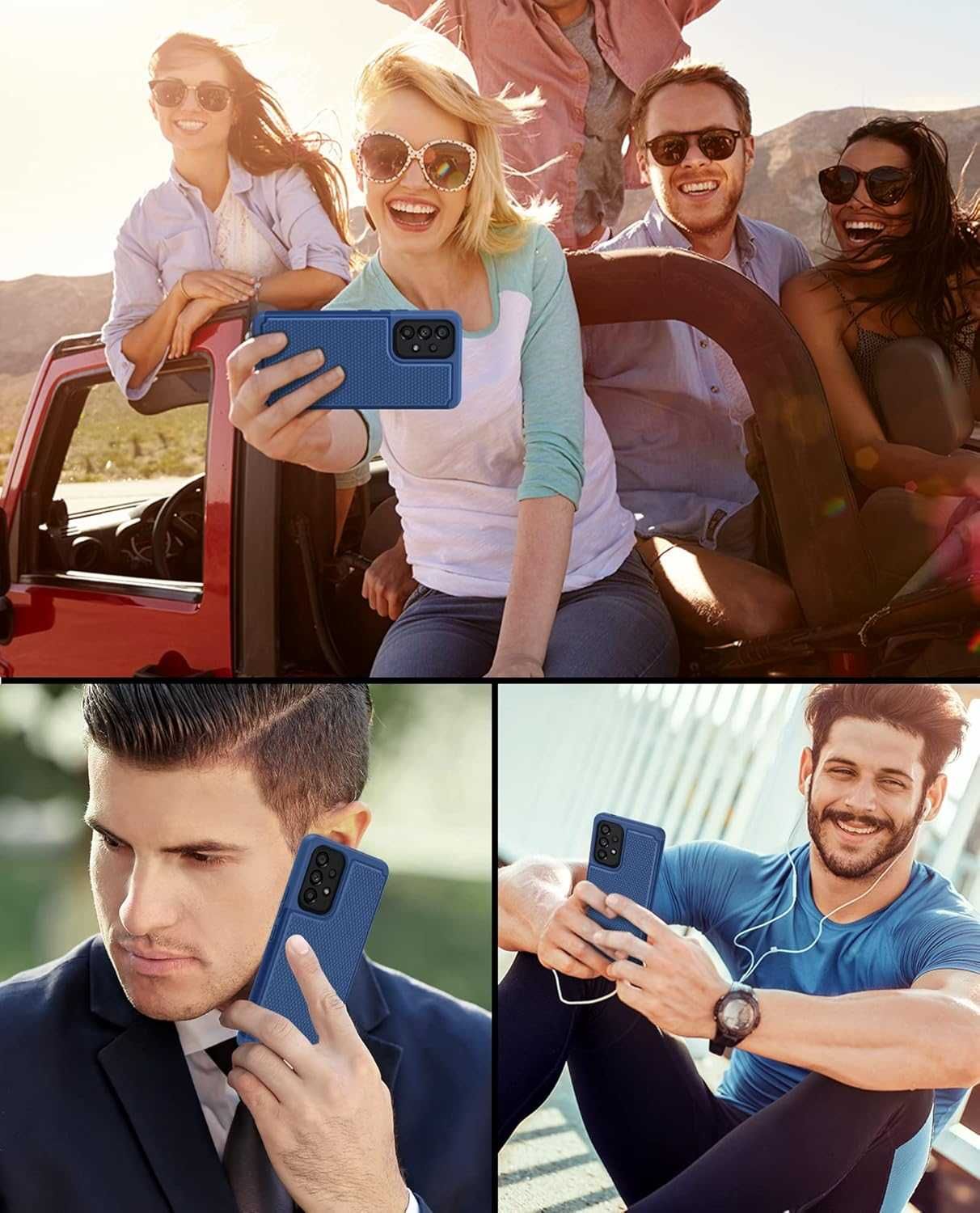 Punbor etui Samsung Galaxy A53 5G mocne antypoślizgowe szkło