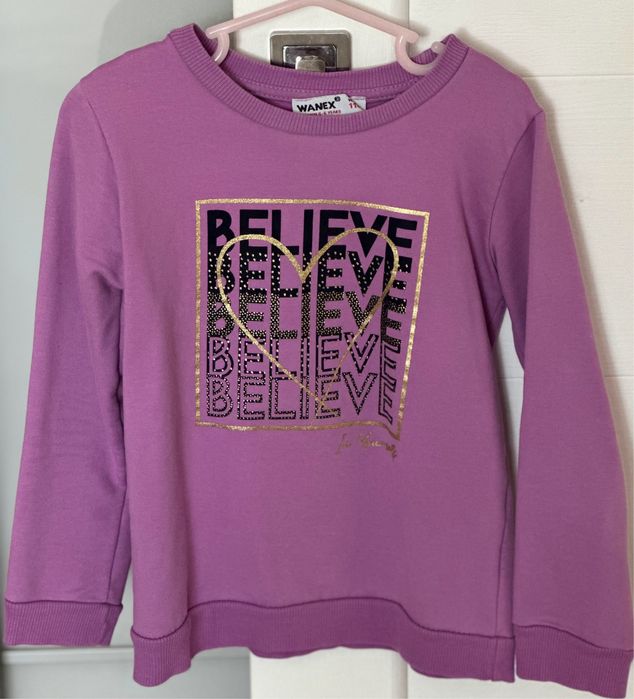 Світшот на флісі wanex 116 для дівчинки