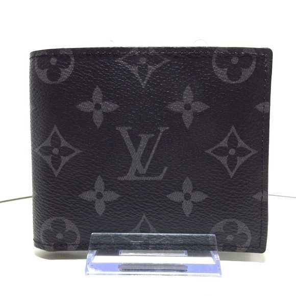 LOUIS VUITTON Portefeuille Marco NM Monogram Eclipse  Bifold Wallet