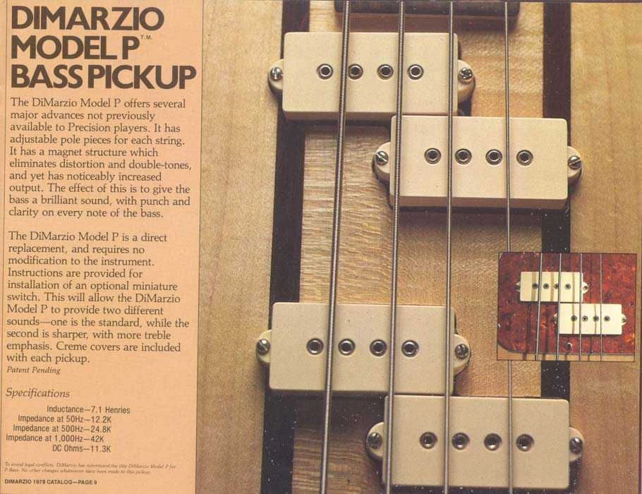 Precision DiMarzio  DP 122 USA , конца 70-х .